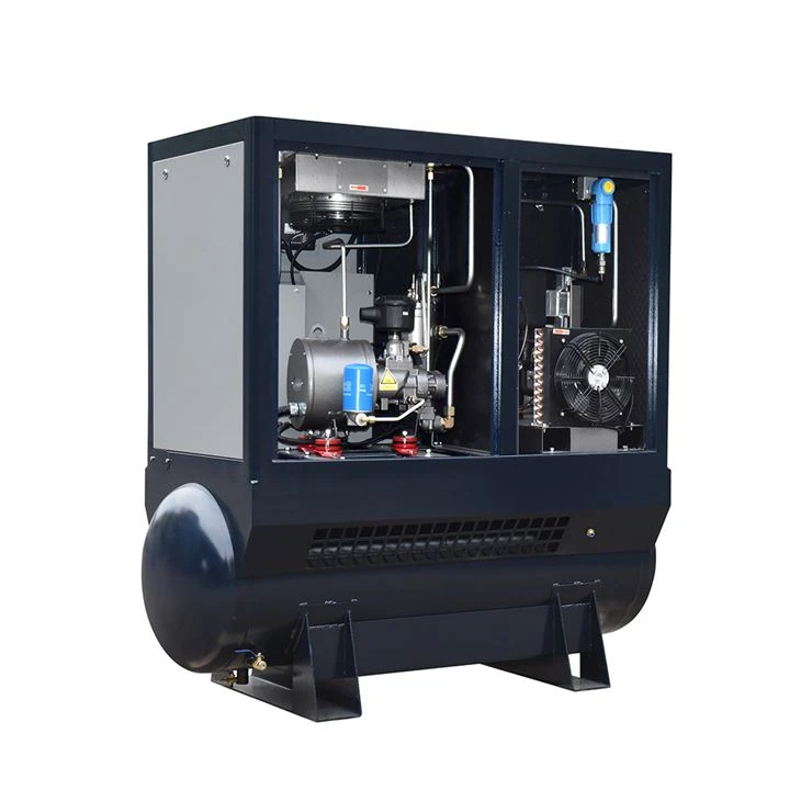 inside view of integrated screw compressor